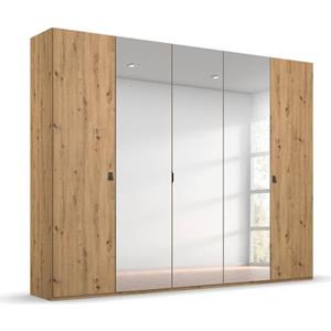 rauch Drehtürenschrank "Evela", Mitteltüren Spiegel sowie moderne Griffe im Industrial-Look