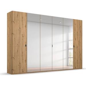 rauch Drehtürenschrank "Evela", Mitteltüren Spiegel sowie moderne Griffe im Industrial-Look