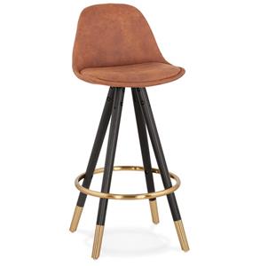 KokoonDesign Counter chair barkruk Parijs stof bruin