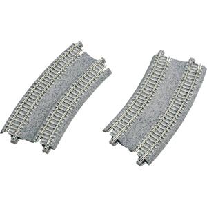KATO N  Unitrack 7078117 Dubbelspoor, Gebogen rails 22.5 ° 282 mm, 315 mm 2 stuk(s)