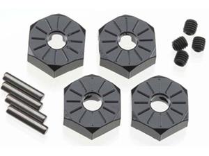 Axial Narrow 12mm aluminium hub black (4pcs) (AX30427)