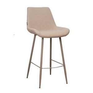 Bronx71 Scandinavische barkruk Maud gerecyclede stof taupe 74 cm