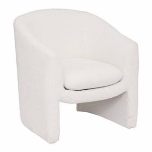 CASA DI ELTURO Fauteuil Boucle Teddy Beige Wit