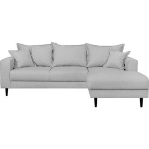 Home affaire Ecksofa VEYRAS, hoher Sitzkomfort, incl. 2 Zierkissen mit Keder, B/T/H: 230/150/76 cm