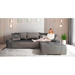 COLLECTION AB Ecksofa 30 Jahre Jubiläums-Modell Bilbao, inkl. Bettfunktion und Bettkasten, Zierkissen mit Strassstein