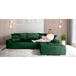 COLLECTION AB Ecksofa 30 Jahre Jubiläums-Modell Bilbao, inkl. Bettfunktion und Bettkasten, Zierkissen mit Strassstein