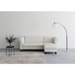 Dorel Home Hoekbank Felix II Schlafsofa 241cm (Liegefl. 108/195 cm), Recamiere tauschbar,