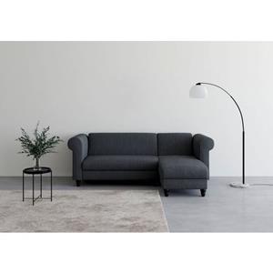 Dorel Home Hoekbank Felix II Schlafsofa 241cm (Liegefl. 108/195 cm), Recamiere tauschbar,