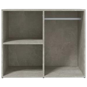 vidaXL Fächerschrank Regal für Schminktisch Betongrau 80x40x65 cm Holzwerkstoff (1-St)