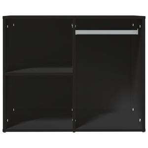 vidaXL Fächerschrank Regal für Schminktisch Schwarz 80x40x65 cm Holzwerkstoff (1-St)