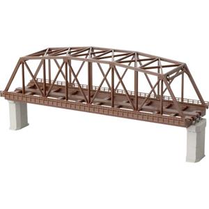 Rokuhan 7297060 Z Vakwerkbrug 2 sporen Z  rails (met ballastbed) Bruin