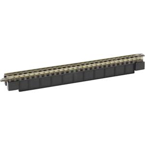 Rokuhan 7297072 Z Liggerbrug 1 spoor Z  rails (met ballastbed) Donkergrijs