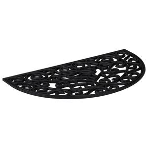 Fußmatte Fußmatte Halbrund 45x75 cm Gummi Abtreter Fuß Schuh, vidaXL, Rechteck, Höhe: 0 mm