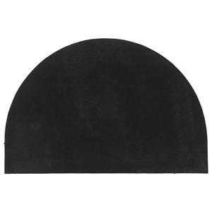Fußmatte Fußmatte Schwarz Halbrund 60x90 cm Kokosfaser Getuftet Abtreter Fuß Sc, vidaXL, Rechteck, Höhe: 0 mm