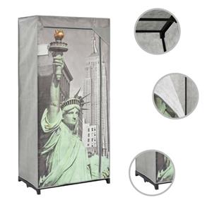 vidaXL Kledingkast New York 75x45x160 cm stof