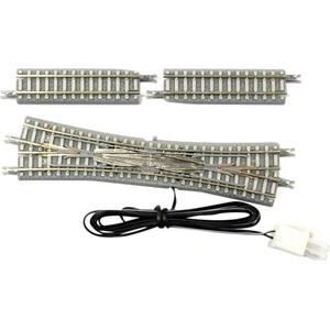 Rokuhan Z  rails (met ballastbed) 7297069 Engels wissel, Elektrisch 112.8 mm 13 ° 1 set(s)