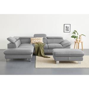 COTTA Ecksofa "Driver", mit Kopfteilverstellung, wahlweise mit Bettfunktion