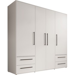 Meubella Kledingkast Mayen - Wit - 206 cm