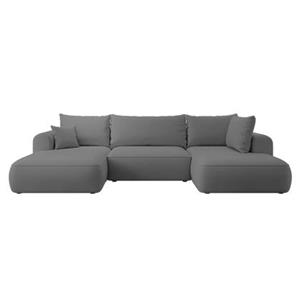NADUVI Collection U-bank Philipa rechts velvet met slaapfunctie | 