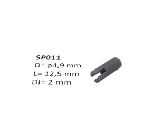 micromotor SP011 ø 4.9 x 12.5 - ø 2 mm cardankoppelingshouder