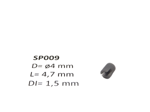 micromotor SP009 ø 4 x 4.7 - ø 1.5 mm Kardankupplungshalter