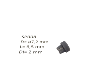 micromotor SP008 ø 7.2 x 6.5 - ø 2 mm cardankoppelingshouder