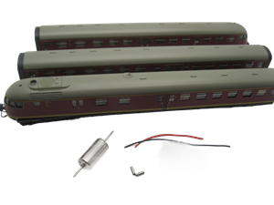 Crazytoys micromotor nf036 N ombouwkit voor Fleischmann VT 12.5, BR 612