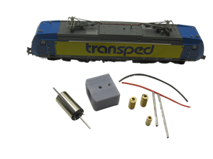 Crazytoys micromotor nf030C N ombouwkit voor Fleischmann BR 245, BR 101, BR 145, BR 146, BR 185, u.a.
