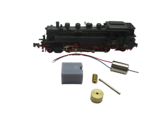 Crazytoys micromotor nf021C N ombouwkit voor Fleischmann BR 86