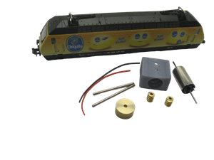 Crazytoys micromotor NF019C N ombouwkit voor Fleischmann SBB Re 460, BLS Re 465