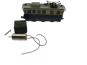 Crazytoys micromotor NF004 motor ombouwset voor Fleischmann Schienereinigungslok, Werkslok