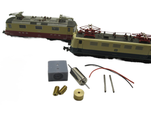 Crazytoys micromotor NF018C N ombouwkit voor Fleischmann BR 141, E 41, RE 4/4, RE 420, SJ Rc 2, u.a.
