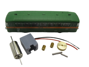Crazytoys micromotor NF037C motor ombouwset voor fleischmann railbus VT 12.5, BR 612VT 95, BR 795, u.a.