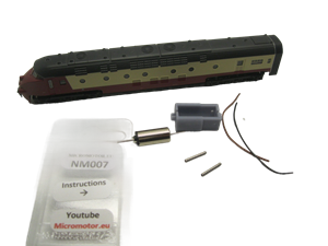 Crazytoys micromotor NM007 motor ombouwset voor Minitrix RAM TEE