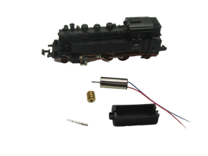 Crazytoys micromotor NM008G ombouwkit voor minitrix BR 24 BR 64