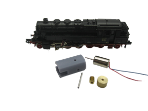 Crazytoys micromotor NA015C motor ombouwset voor Arnold BR 95
