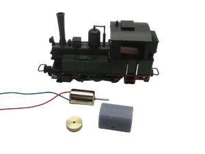 Crazytoys micromotor HSR004F motor ombouwset voor Roco BR 99 (85007 Motor)