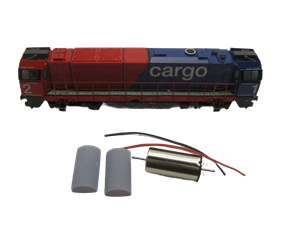Crazytoys micromotor NH004 motor ombouwkit voor Hobbytrain G2000
