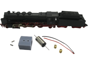 Crazytoys micromotor NF039G ombouwkit voor Fleischmann BR 39, K.P.E.V. P 10