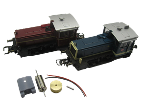 Crazytoys micromotor HR004F HO motor ombouwset voor Roco Köf III New Model with digital interface  (Until 2013)