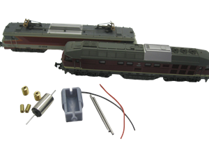 Crazytoys micromotor NM028C N motor ombouwset voor Minitrix DR BR 132, BR 232, BR 234, DB BR 232, en andere