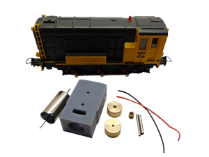 Crazytoys micromotor HR011F motor ombouwset voor Roco NS 500 / 600, Hippel