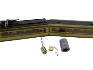 Crazytoys micromotor HR009F motor ombouwset voor Roco tram