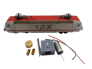 Crazytoys micromotor NF045C motor ombouwset voor Fleischmann BR 128