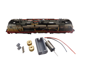 Crazytoys micromotor NF044C motor ombouwset voor Fleischmann DB BR 182, BR 183, BR 190, u.a.
