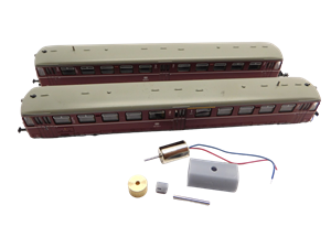Crazytoys micromotor NF048C N motor ombouwset voor Fleischmann BR 515, BR 150 ETA