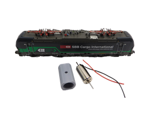Crazytoys micromotor NF047 N motor ombouwset voor Fleischmann Vectron, BR 193, BLS Re 475, u.a.