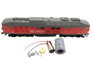 Crazytoys micromotor TRC002C motor ombouwset voor Roco Ludmilla, Ludmilla, DR BR 120 / 130 / 132 / u.a.