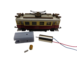 Crazytoys micromotor NA029G motor ombouwset voor Arnold ET 4, ET 184