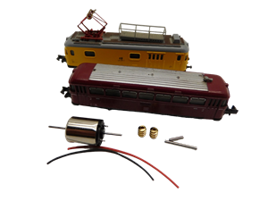 Crazytoys micromotor NA028G motor ombouwset voor Arnold Railbus VT 98, Schienenbus (Alt)  VT 98, BR 798, BR 998, BR 701, ÖBB BVT 5081, RENFE 301, Turmtriebwagen (Alt)